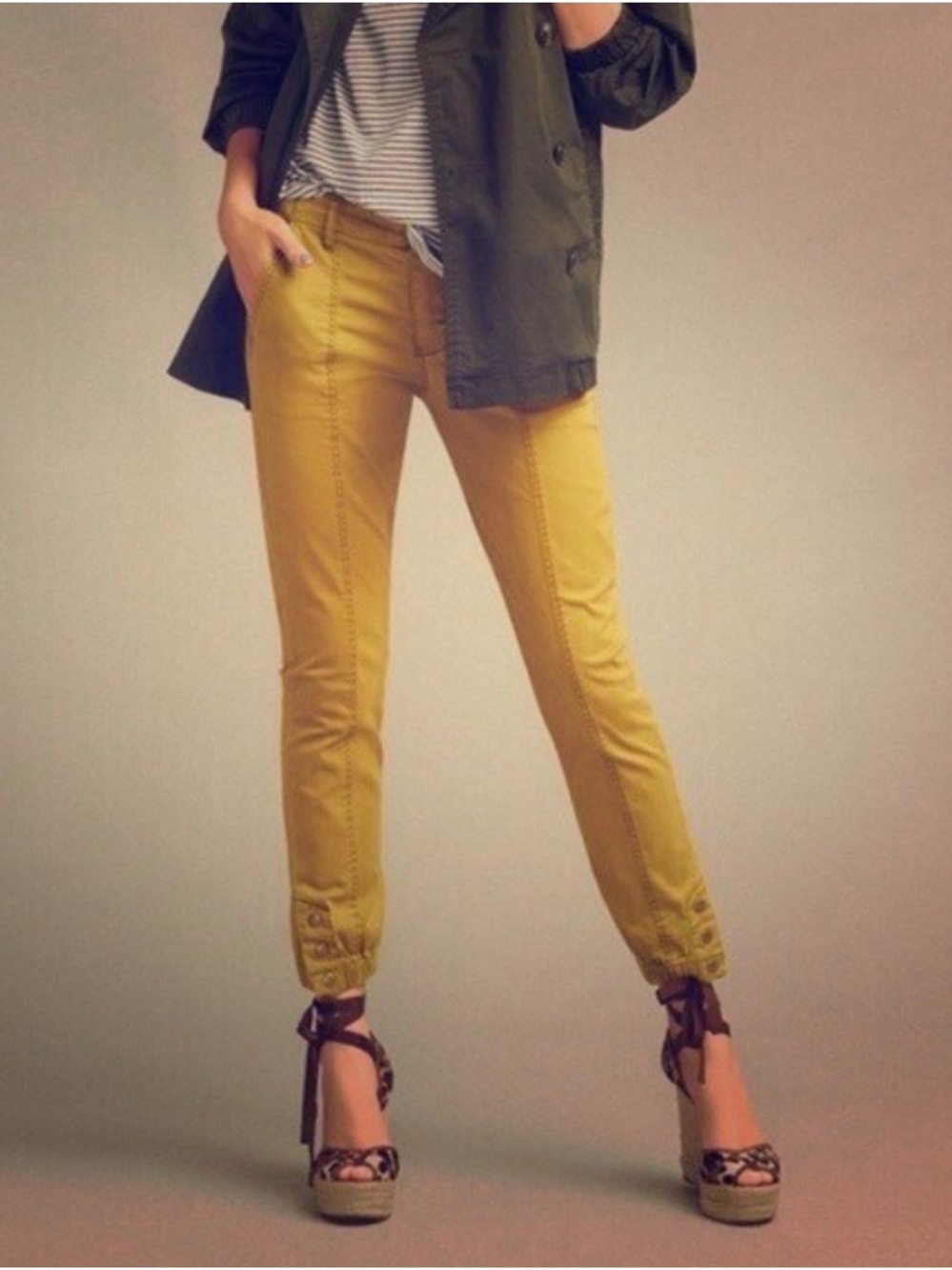 Cabi Tracker Pant in Marigold